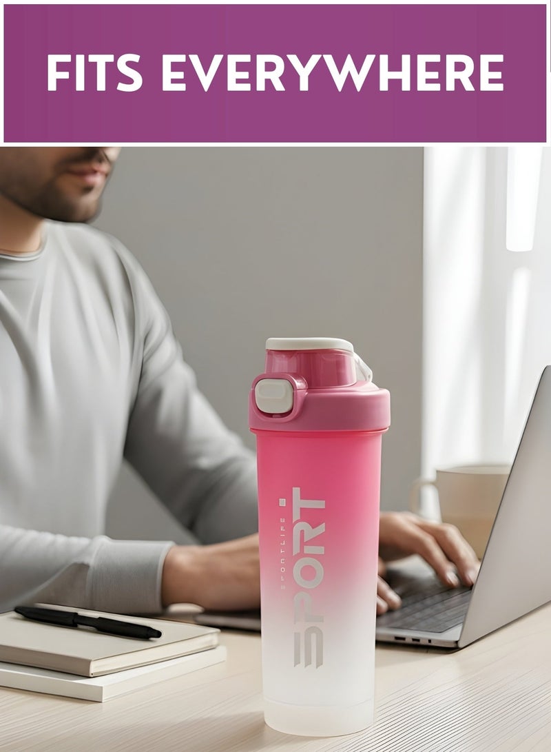 Zefzon Sports Water Bottle with Flip Lid – Leakproof BPA-Free Gym & Fitness Drinking Bottle, One-Click Lock, Portable Reusable Water Bottle for Workout, School, Office & Travel - Image 3